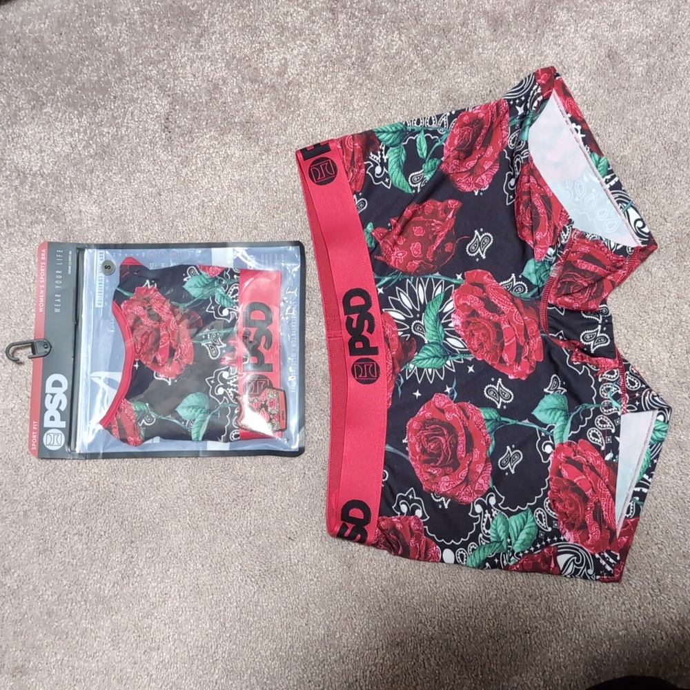 Rose paisley PSD set